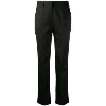 jacquard tailored trousers