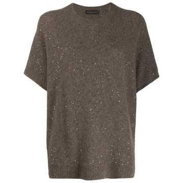 sequinned oversized T-shirt