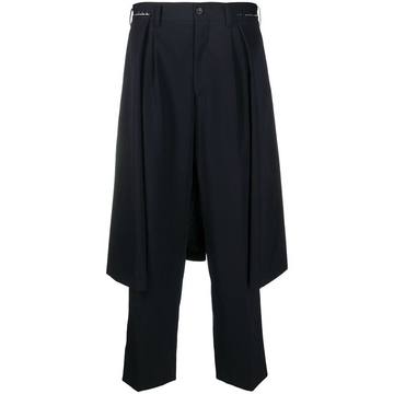 deconstructed skirt trousers