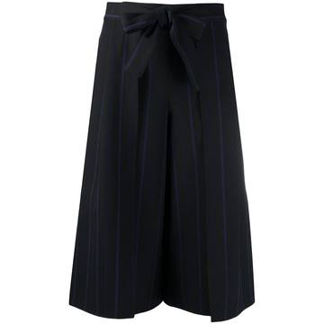 belted cropped trousers