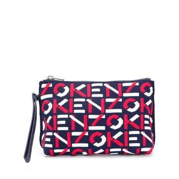 logo-printed make-up bag