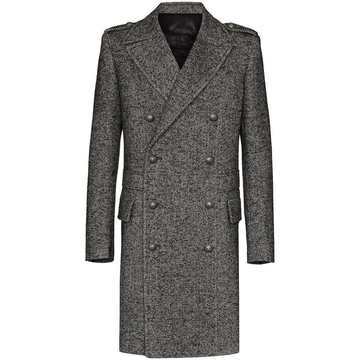 double-breasted tailored coat