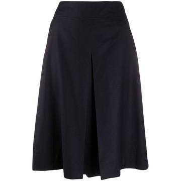 fitted front slit skirt