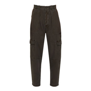 Mila Tapered Cotton Utility Pants