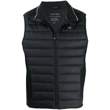 chest logo padded gilet