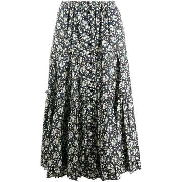 floral midi skirt