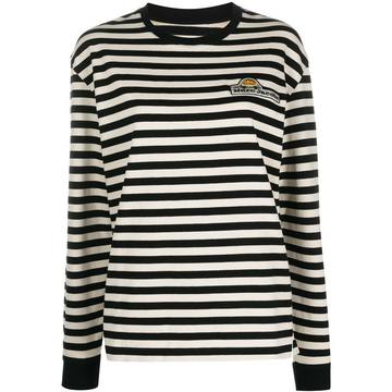 striped logo jumper