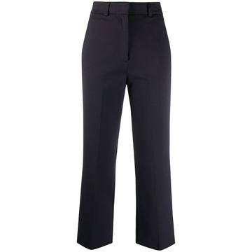 cropped straight-leg trousers