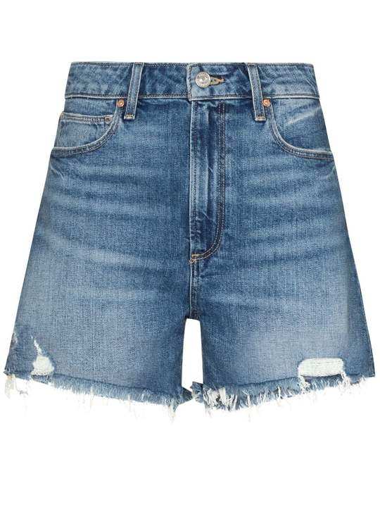 Dani high-waisted denim shorts展示图