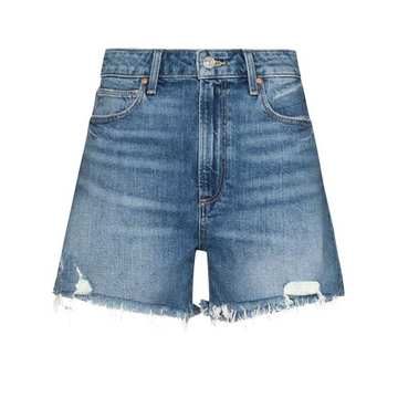 Dani high-waisted denim shorts