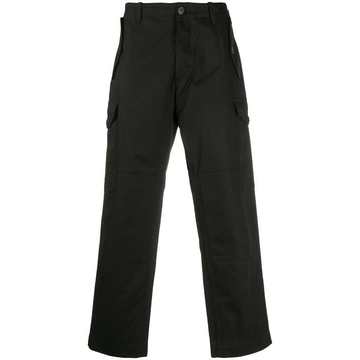 straight-leg cargo trousers