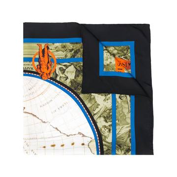 antique map print scarf