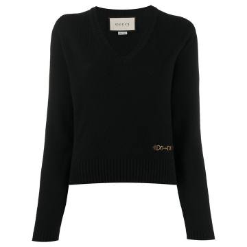 knitted long-sleeve jumper