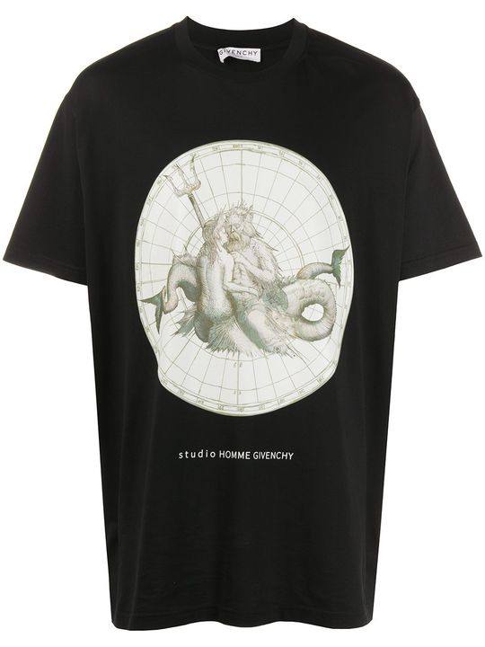 Poseidon print T-shirt展示图