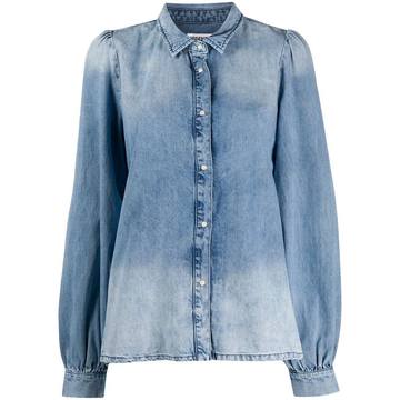 washed effect denim shirt