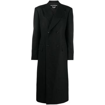 double-breasted wool coat