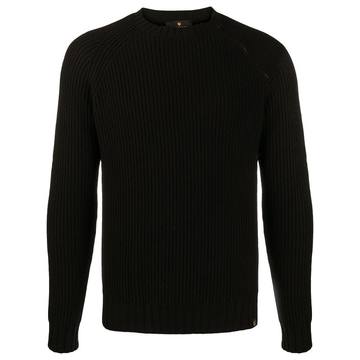 ribbed virgin wool jumper