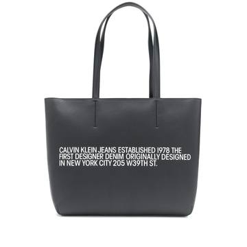 logo print tote