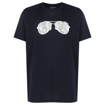 sunglasses print T-shirt