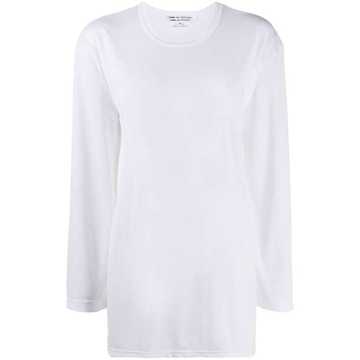 long-sleeved crew-neck T-shirt