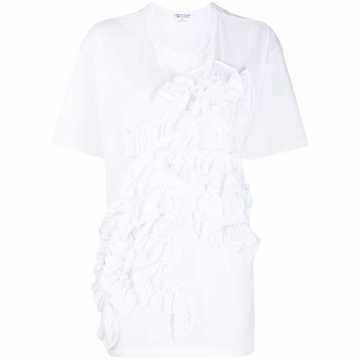 ruffled cotton T-shirt