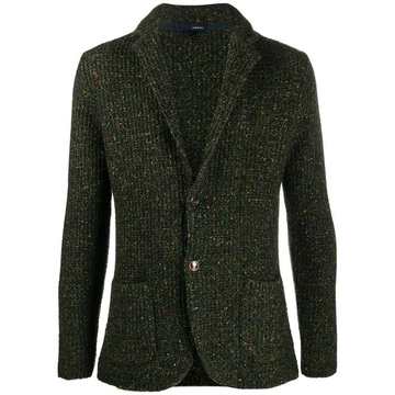 woven knitted blazer