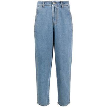 Flirting high-rise boyfriend jeans