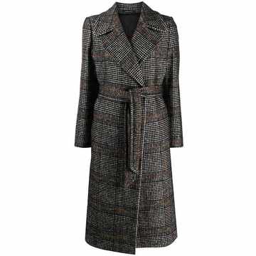 Molly check trench coat