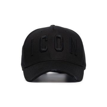 black icon logo baseball cap