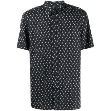 S-Riley motif-print shirt