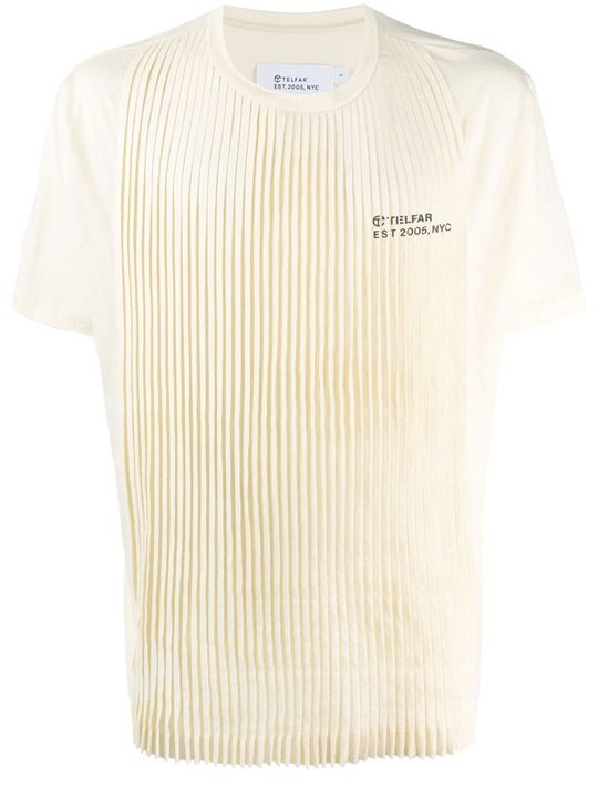 pleated logo T-shirt展示图