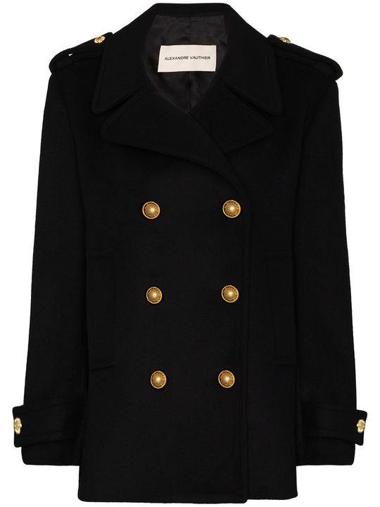 VAUTH CT PEACOAT SHRT DB 6GLD BTTNS FRNT展示图