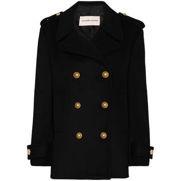 VAUTH CT PEACOAT SHRT DB 6GLD BTTNS FRNT