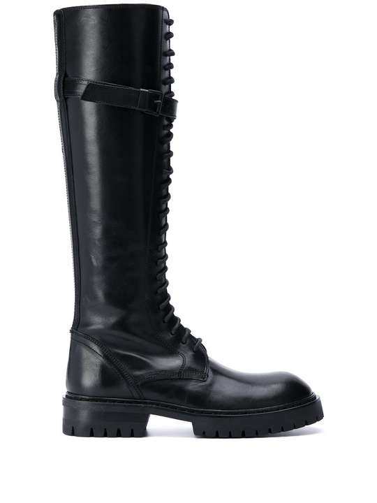 knee-high military boots展示图