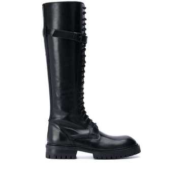 knee-high military boots