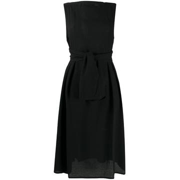 tie-waist A-line dress