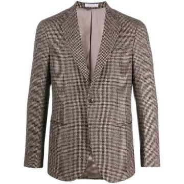 Milano houndstooth pattern blazer