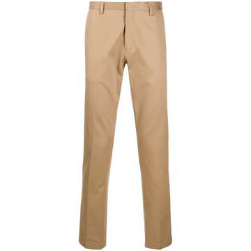 slim fit cotton trousers