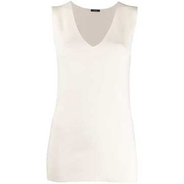 V-neck knitted vest top