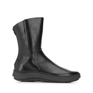 Shovel zip-up ankle boots