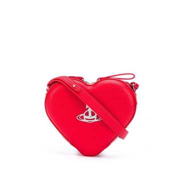 heart logo plaque cross body bag