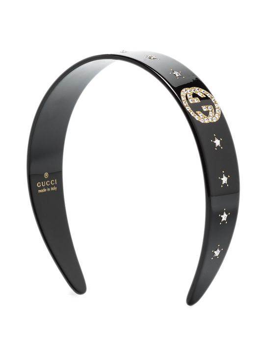 Interlocking G crystal-embellished headband展示图