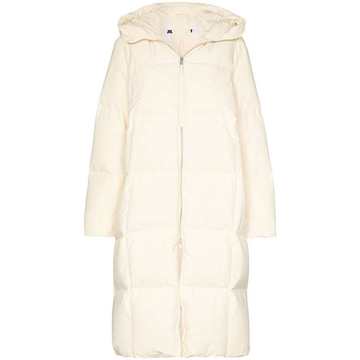 Plus hooded puffer coat