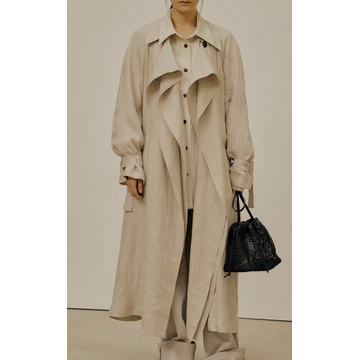 Organic Linen Trench Coat