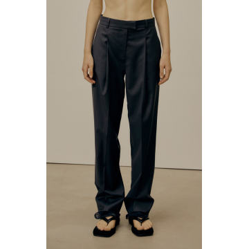 Layered Organza And Wool-Blend Trousers