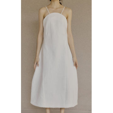 Curved Cotton-Blend Midi Dress