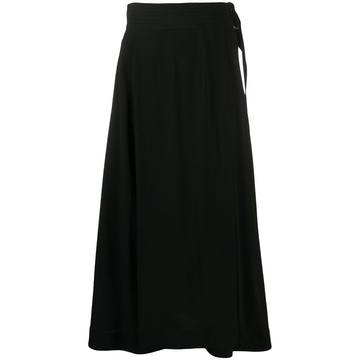 cutout-back midi skirt