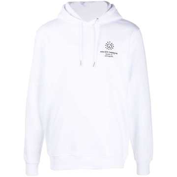 logo-print hooded sweatshirt