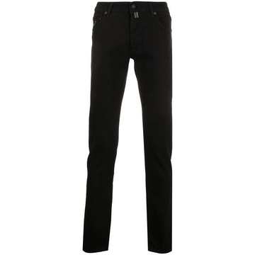 mid-rise slim fit jeans