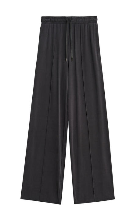 Elpidia Matte Jersey Drawstring Wide-Leg Pants展示图